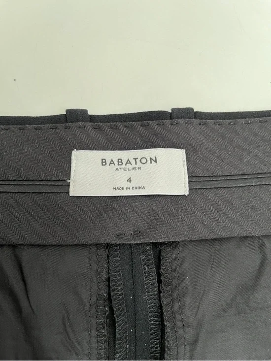 Aritzia Babaton Effortless Black Tailored Pleated High-Rise Shorts - Picture 5 of 7